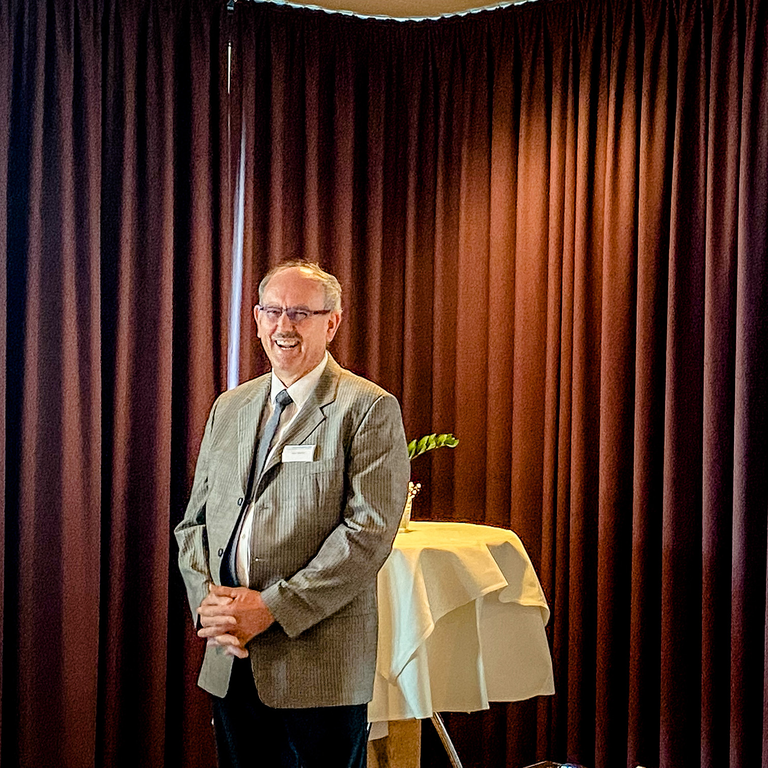 Thomas Biehn beim Business Frühstück Datenschutzkonferenz im Lind Hotel Rietberg