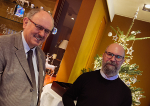 Thomas Biehn und Thorsten Schröers beim Business Frühstück im Dezember 2024